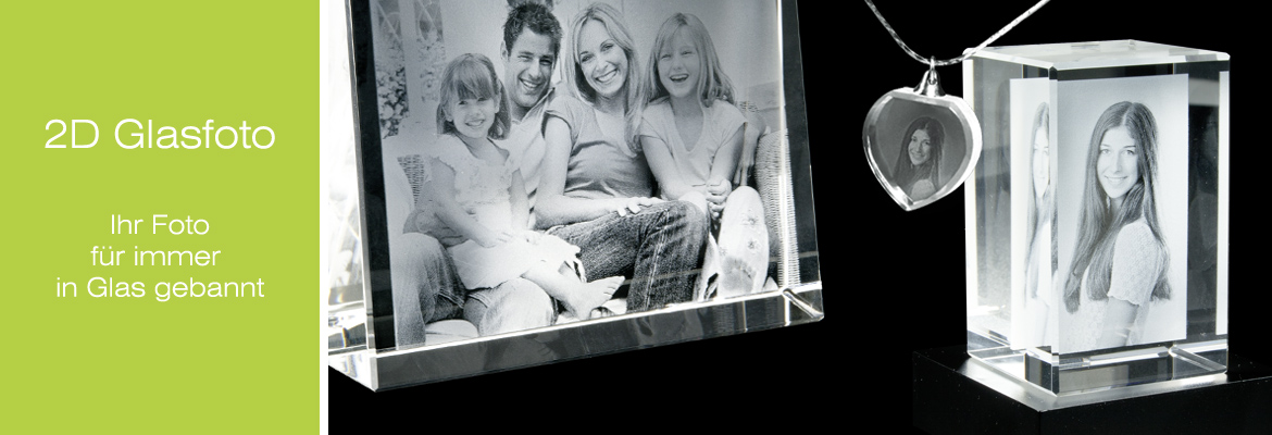 Contento Laserinnengravur 2D Glasfoto