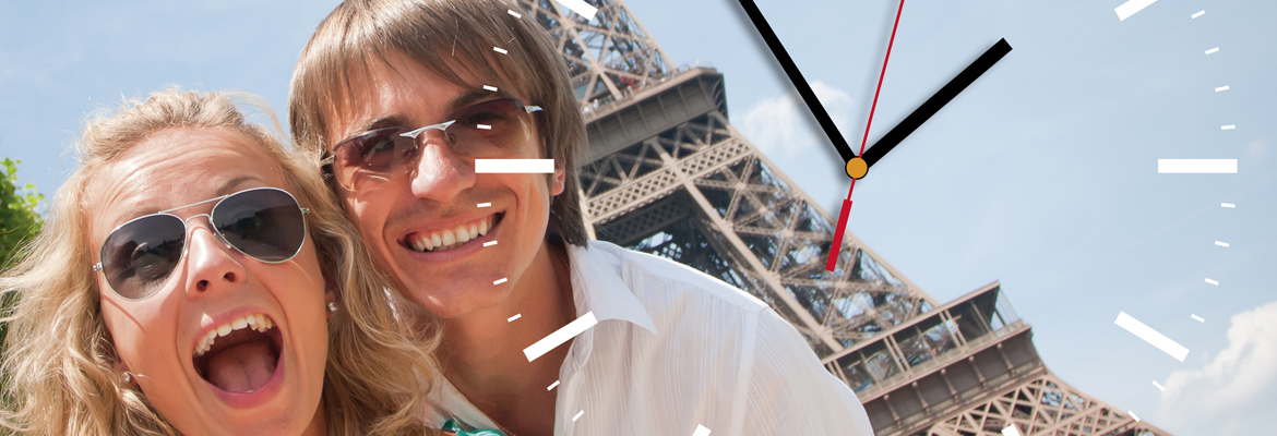 Contento Digitaldruck auf Wanduhr