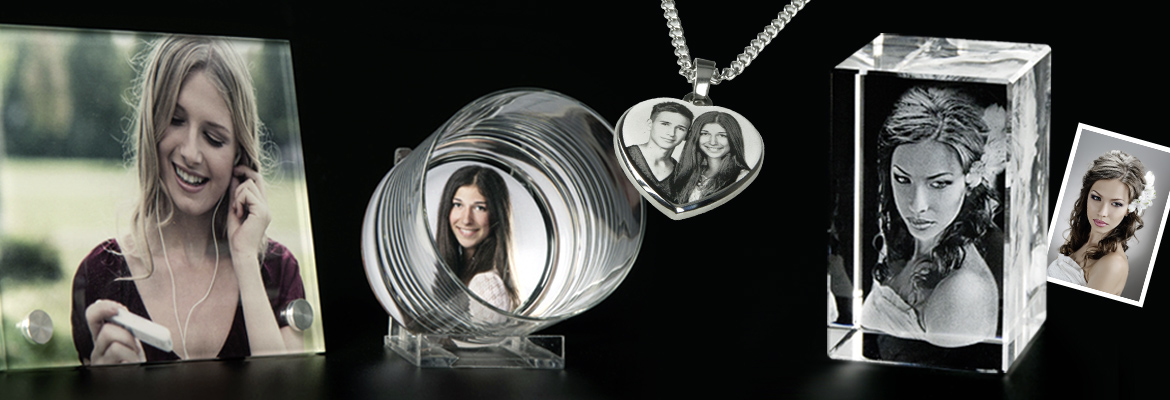 Contento Fotogeschenke - Farbdruck, 2D & 3D Lasergravuren