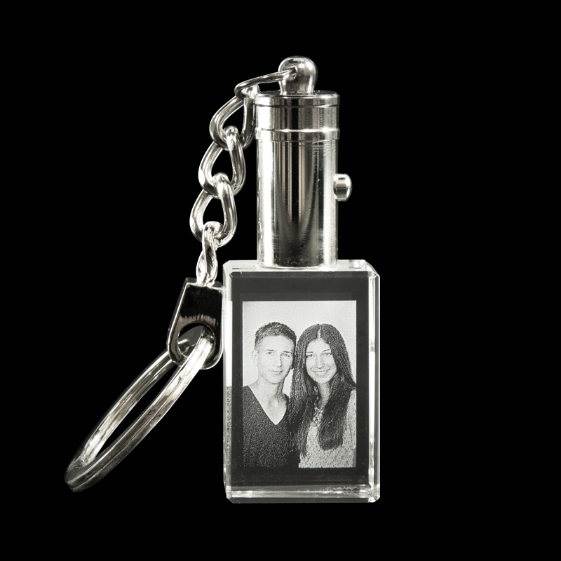 2D Foto im Schlüsselanhänger mit LED