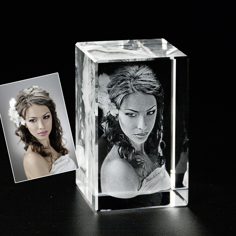 Contento 3D Glasfoto von einem Foto