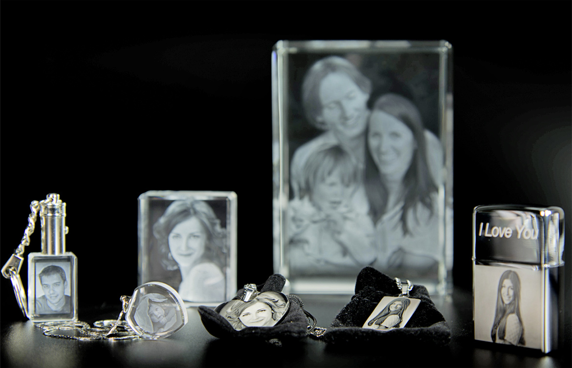 Contento Fotogeschenke Lasergravur in Glas