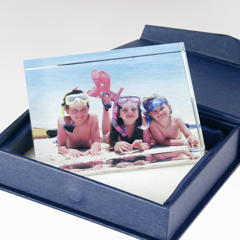 Contento farbiges Glasbild in exklusiver Geschenkbox