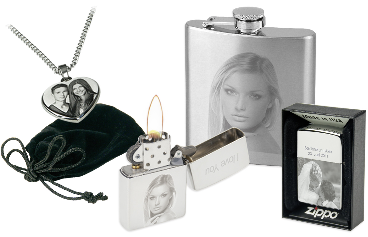 Fotogravur auf Schmuck & Metallaccessoires