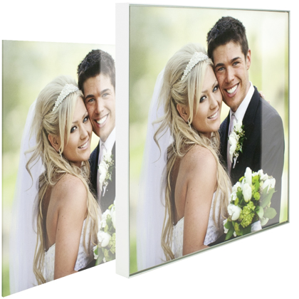 Contento Wandbild hinter Echtglas mit Alu-Rahmen